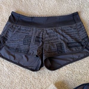 Old school speed shorts
